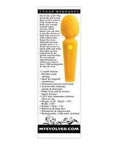 Vibrators Evolved Sunshine Flexible Wand Vibrator Yellow Evolved Novelties Vibrators Evolved Sunshine Flexible Wand Vibrator Yellow Evolved Novelties