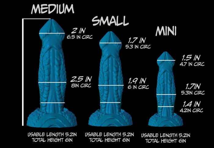 From The Edge Toys Male Sex Toys Small Tallfang GITD Soft silicone TF200
