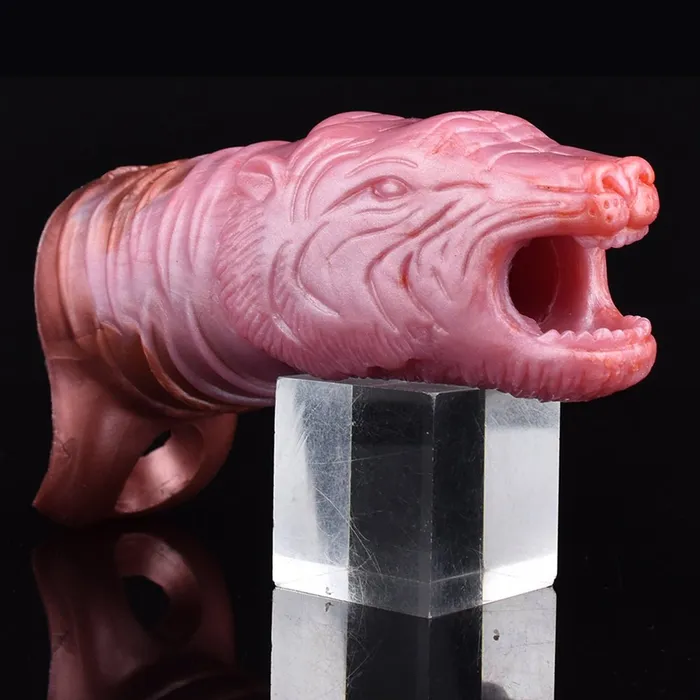 Male Sex Toys DirtyToyz Gorg Wolf Head Penis Sleeve Hollow Cock Extender