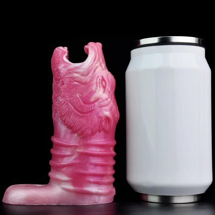 Male Sex Toys DirtyToyz Gorg Wolf Head Penis Sleeve Hollow Cock Extender