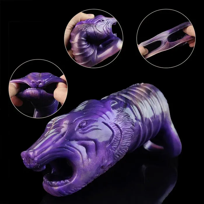 Male Sex Toys DirtyToyz Gorg Wolf Head Penis Sleeve Hollow Cock Extender