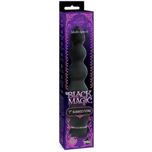 Anal Black Magic 7 Inch Ribbed Vibe Doc Johnson Anal Black Magic 7 Inch Ribbed Vibe Doc Johnson