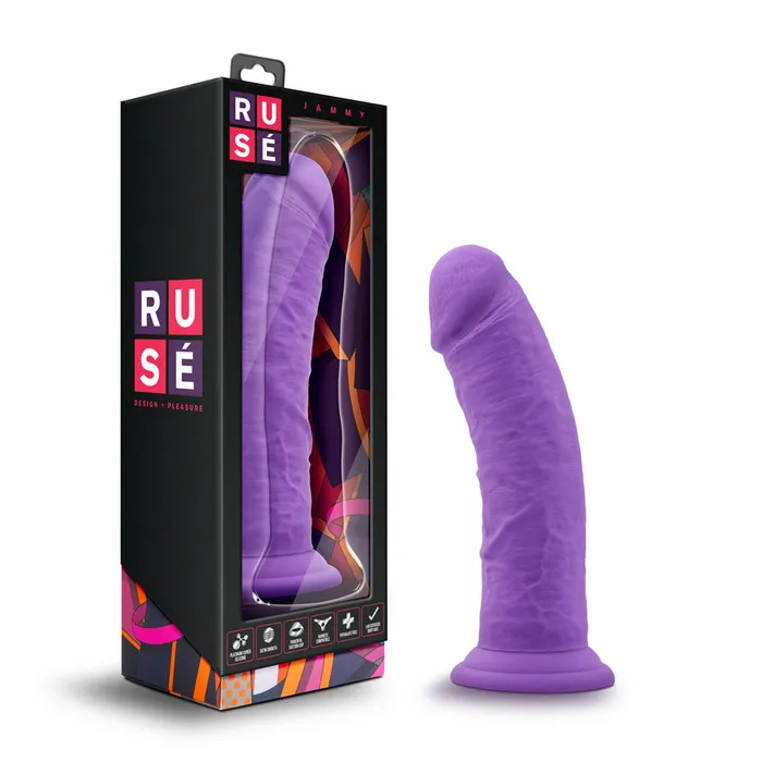 Blush Novelties Anal Ruse Jammy 75Inch Curvy Suction Cup Dildo for GSpot Fun