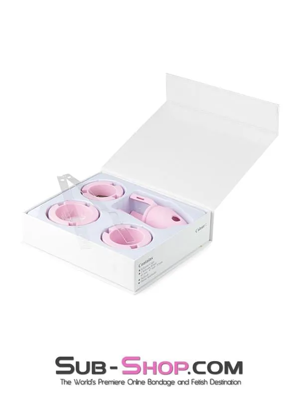 HSY 3795HS Pink Silicone Sissy Cock Trap Cock Cage Chastity MEGA Deal Male Sex Toys